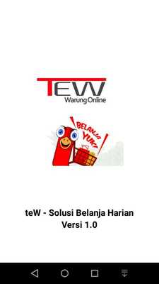 Emulate Android APK teW - Solusi Belanja Sayur Online
