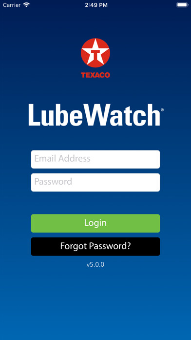 Emulate iPhone app Texaco LubeWatch using MyAndroid