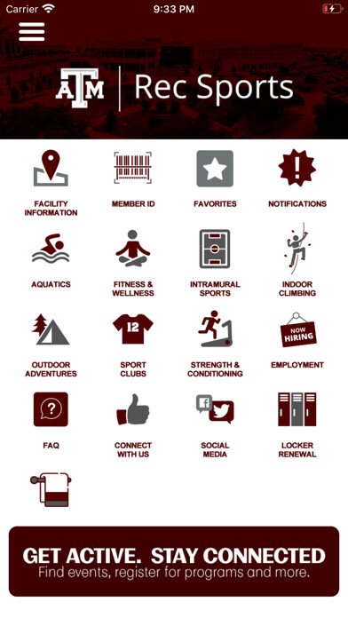 Emulate iPhone app Texas A&M Rec Sports using MyAndroid Emulate iPhone app Texas A&M Rec Sports using MyAndroid