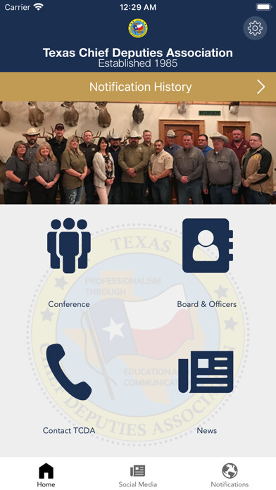 Emulate iPhone app Texas Chief Deputies Assoc. using MyAndroid Emulate iPhone app Texas Chief Deputies Assoc. using MyAndroid