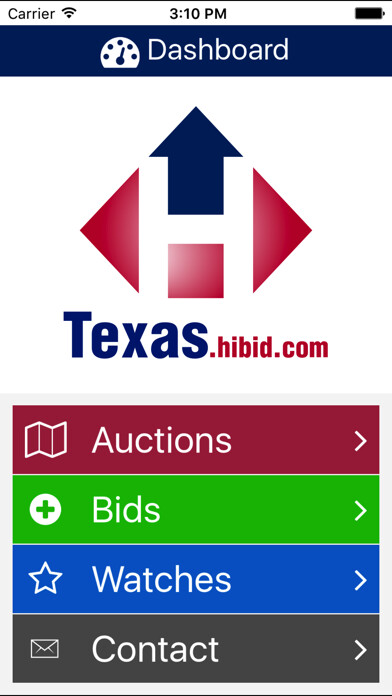 Emulate iPhone app Texas HiBid using MyAndroid