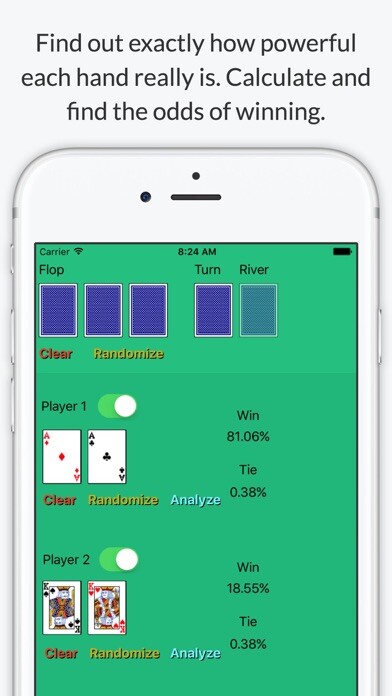 Emulate iPhone app Texas Holdem Poker Odds Calculator - Calculate chances to win using MyAndroid Emulate iPhone app Texas Holdem Poker Odds Calculator - Calculate chances to win using MyAndroid