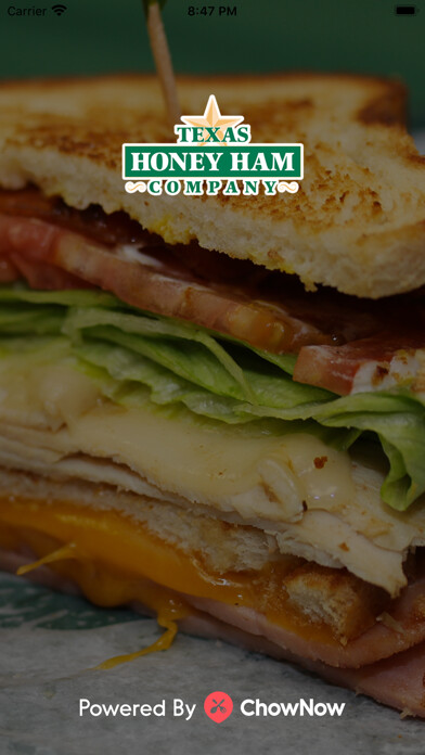 Emulate iPhone app Texas Honey Ham Company using MyAndroid