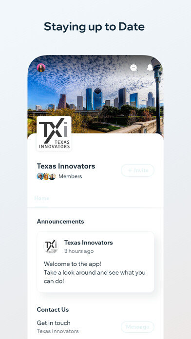 Emulate iPhone app Texas Innovators using MyAndroid