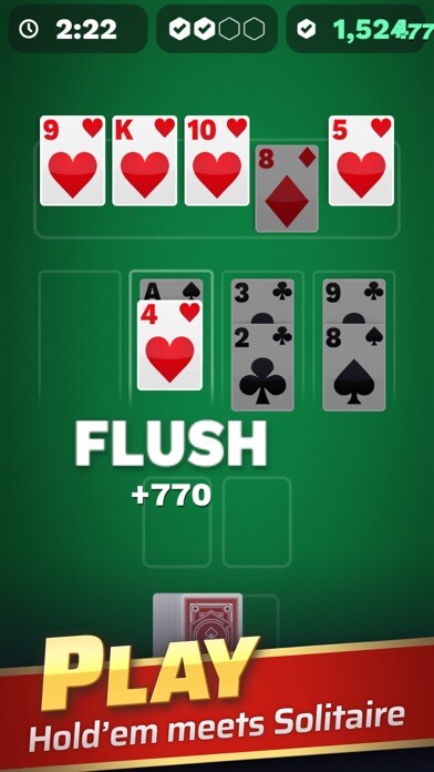 Emulate iPhone app Texas Solitaire Cube using MyAndroid