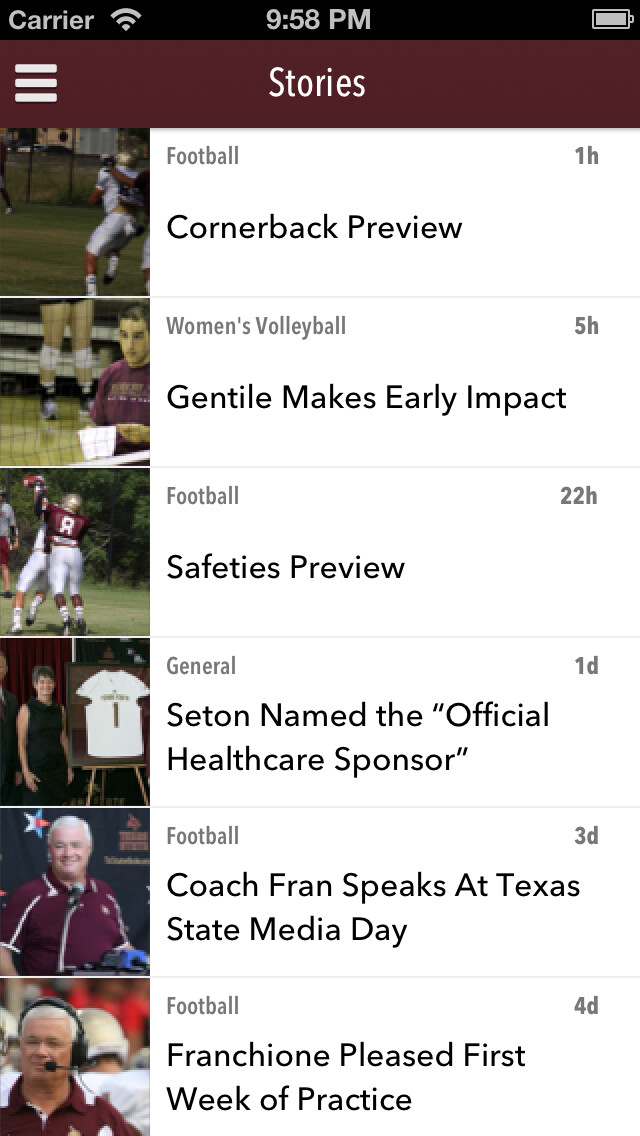 Emulate iPhone app Texas State Bobcats using MyAndroid Emulate iPhone app Texas State Bobcats using MyAndroid