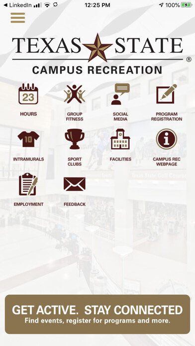 Emulate iPhone app Texas State Campus Recreation using MyAndroid