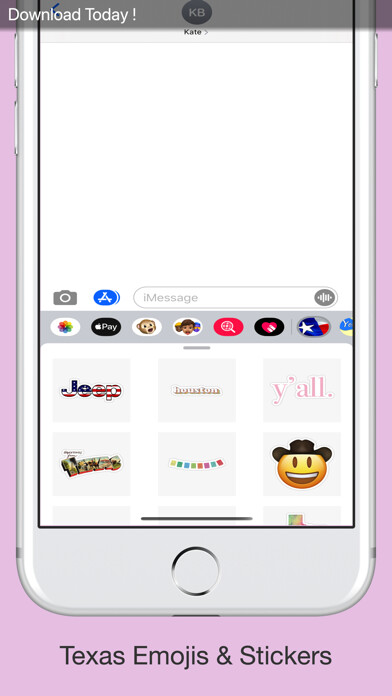 Emulate iPhone app Texas Sticker using MyAndroid