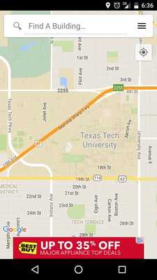 Emulate Android APK Texas Tech Maps