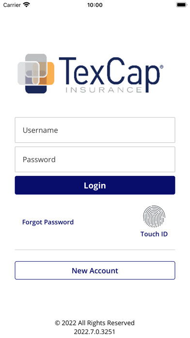 Emulate iPhone app TexCap Insurance using MyAndroid