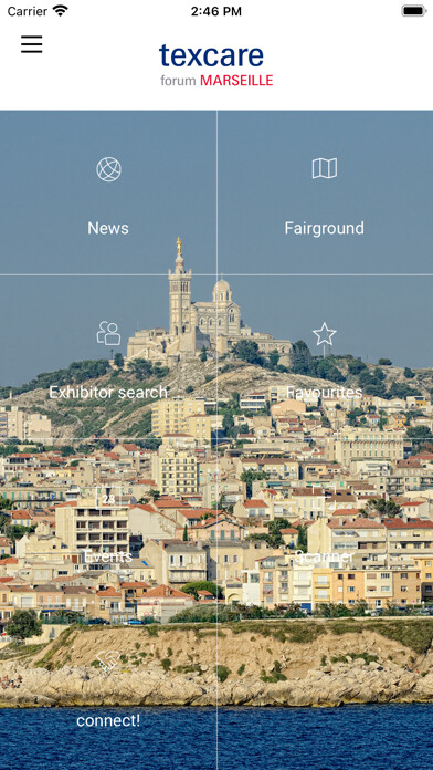 Emulate iPhone app Texcare Forum France Navigator using MyAndroid