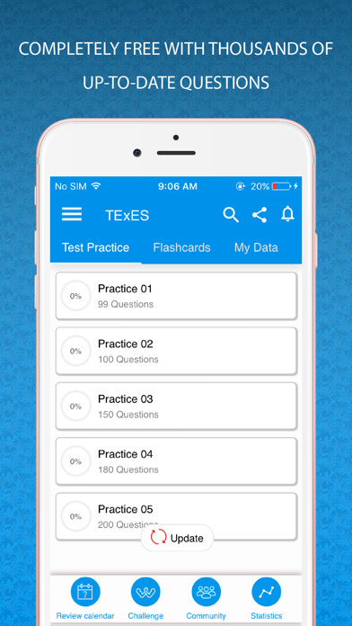 Emulate iPhone app TExES Practice test using MyAndroid Emulate iPhone app TExES Practice test using MyAndroid