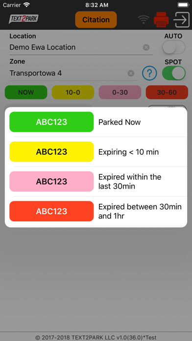 Emulate iPhone app TEXT2PARK Enforcer using MyAndroid