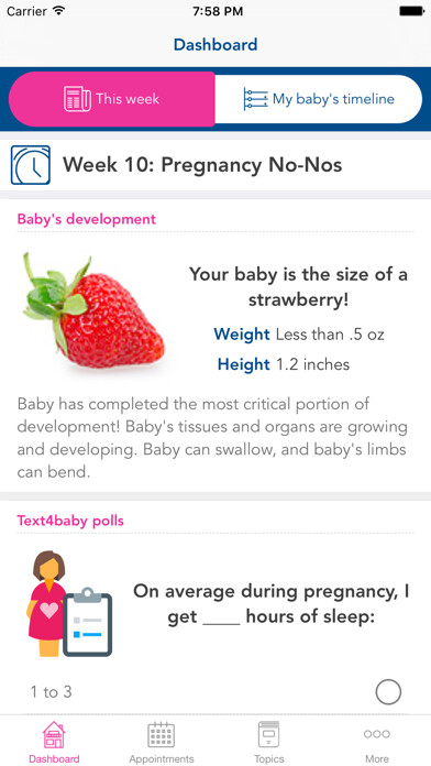 Emulate iPhone app Text4baby using MyAndroid