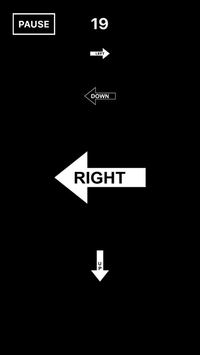 Emulate iPhone app Text Arrows: black white swipe using MyAndroid