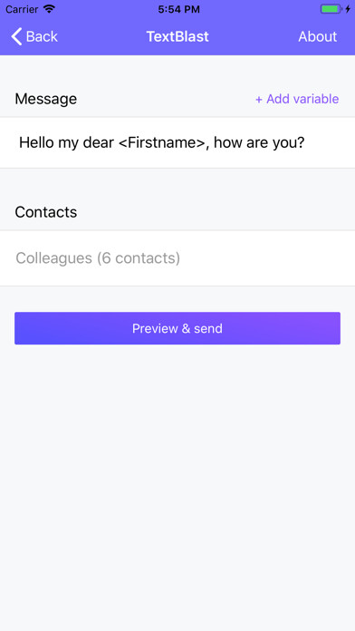 Emulate iPhone app TextBlast Bulk SMS using MyAndroid Emulate iPhone app TextBlast Bulk SMS using MyAndroid