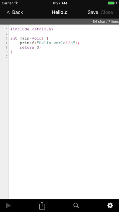 Emulate iPhone app Text editor-PWEditor using MyAndroid