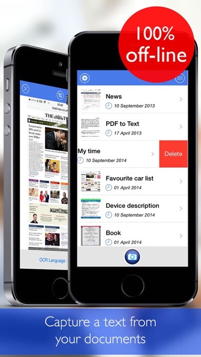 Emulate iPhone app Text Extractor Pro using MyAndroid
