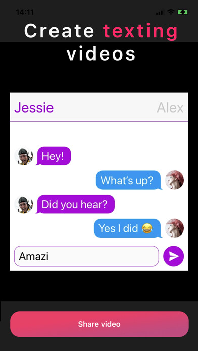 Emulate iPhone app TextingStory Chat Story Maker using MyAndroid Emulate iPhone app TextingStory Chat Story Maker using MyAndroid