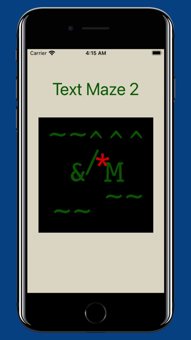 Emulate iPhone app Text Maze 2 - Whole New World using MyAndroid