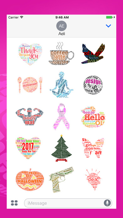 Emulate iPhone app Text Message Stickers using MyAndroid