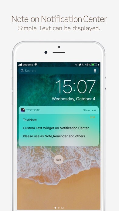 Emulate iPhone app TextNote : Text Widget using MyAndroid