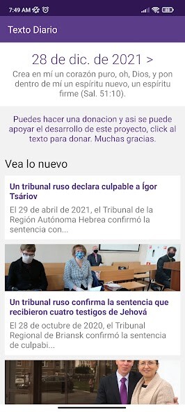 Run android online APK Texto Diario 2022 from MyAndroid or emulate Texto Diario 2022 using MyAndroid