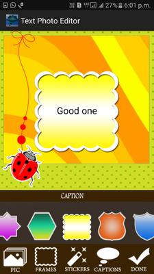 Emulate Android APK Text Photo Editor