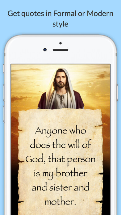 Emulate iPhone app Texts From Jesus using MyAndroid