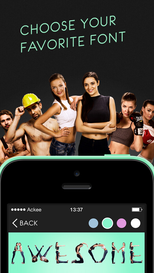 Emulate iPhone app Textshape - Crazy Fonts for Your Messages on WhatsApp, Facebook, Twitter, Instagram using MyAndroid