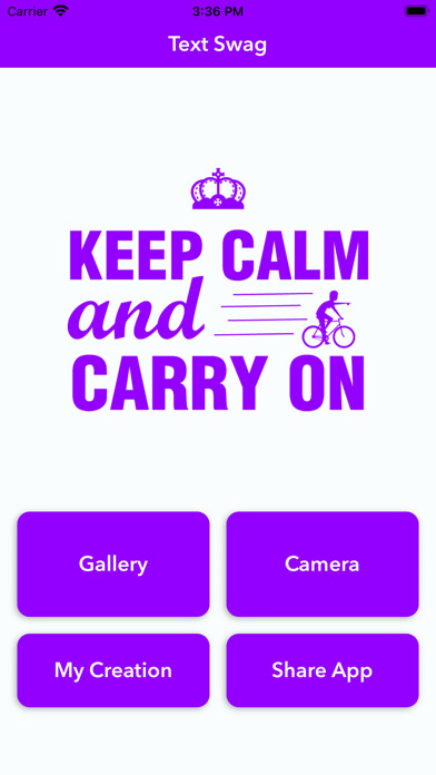 Emulate iPhone app TextSwag - Overlay Typography using MyAndroid Emulate iPhone app TextSwag - Overlay Typography using MyAndroid