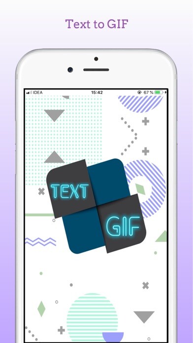 Emulate iPhone app Text To GIF - GIF Maker using MyAndroid