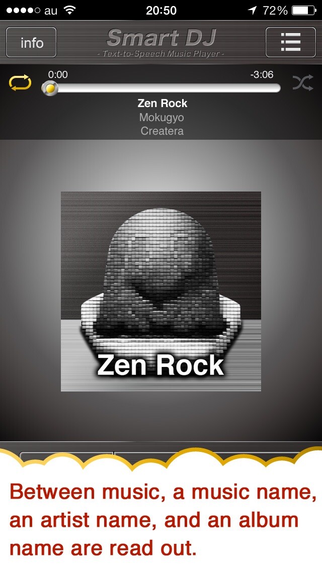 Emulate iPhone app Text-to-Speech Music Player Smart DJ using MyAndroid Emulate iPhone app Text-to-Speech Music Player Smart DJ using MyAndroid
