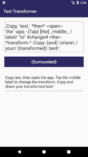 Run android online APK Text Transform from MyAndroid or emulate Text Transform using MyAndroid Run android online APK Text Transform from MyAndroid or emulate Text Transform using MyAndroid