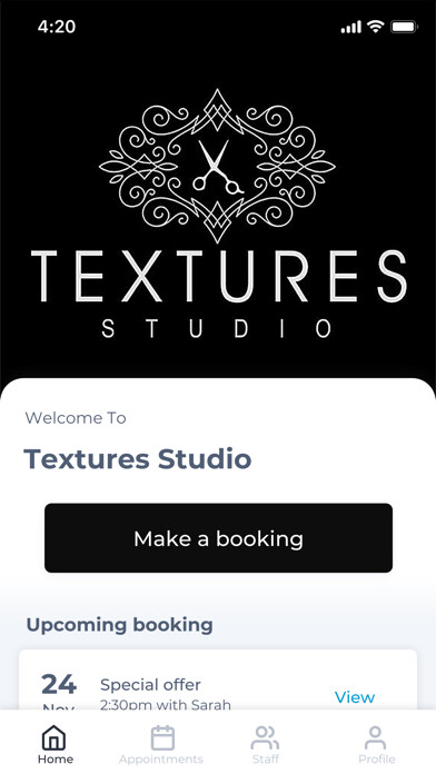 Emulate iPhone app Textures Studio using MyAndroid