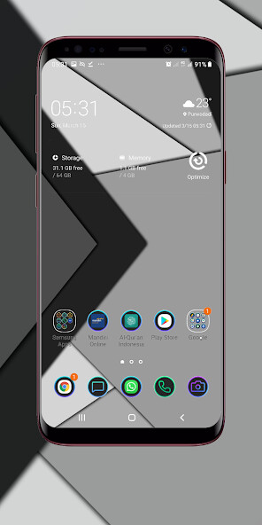 Emulate Android APK Texture Wallpaper