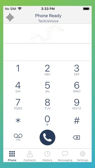 Emulate iPhone app TextUs Voice using MyAndroid