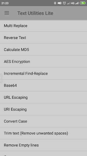 Run android online APK Text Utilities Lite from MyAndroid or emulate Text Utilities Lite using MyAndroid