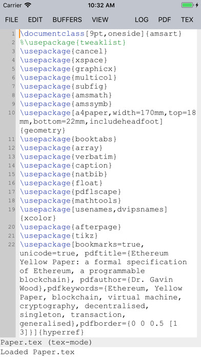 Emulate iPhone app TeX Writer - LaTeX On The Go using MyAndroid Emulate iPhone app TeX Writer - LaTeX On The Go using MyAndroid