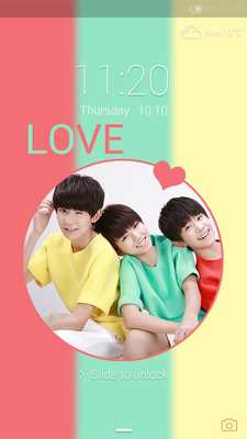 Emulate Android APK TFboys - iDO Lockscreen