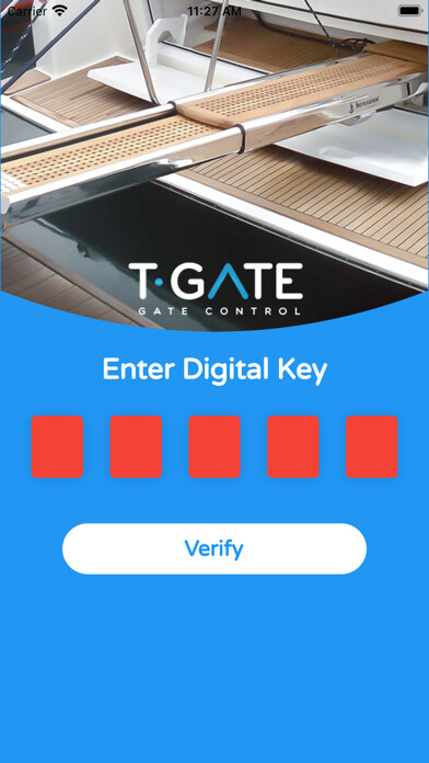 Emulate iPhone app T-Gate Marine using MyAndroid