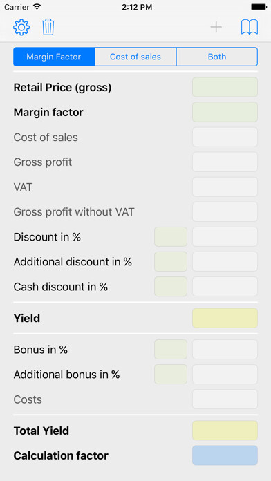 Emulate iPhone app TG Data Calc using MyAndroid