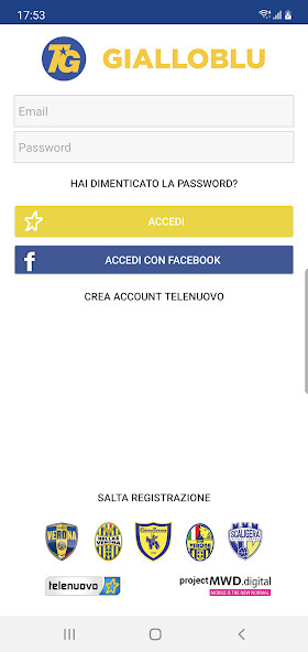 Emulate iPhone app TgGialloblu using MyAndroid