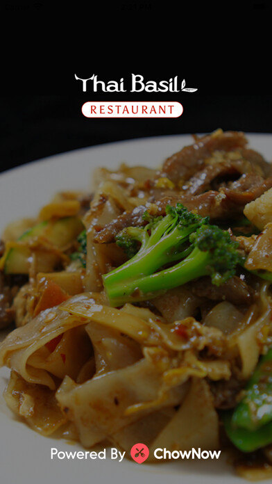 Emulate iPhone app Thai Basil Boston using MyAndroid