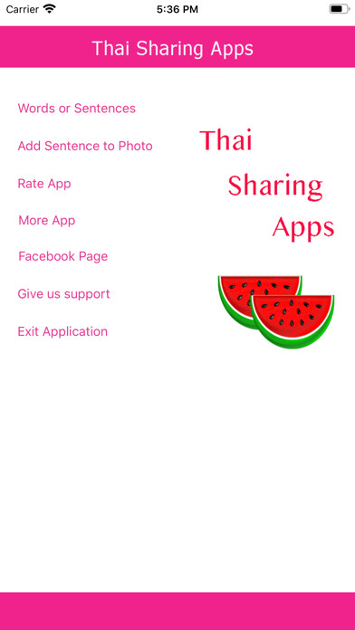 Emulate iPhone app ThaiSharingApps using MyAndroid