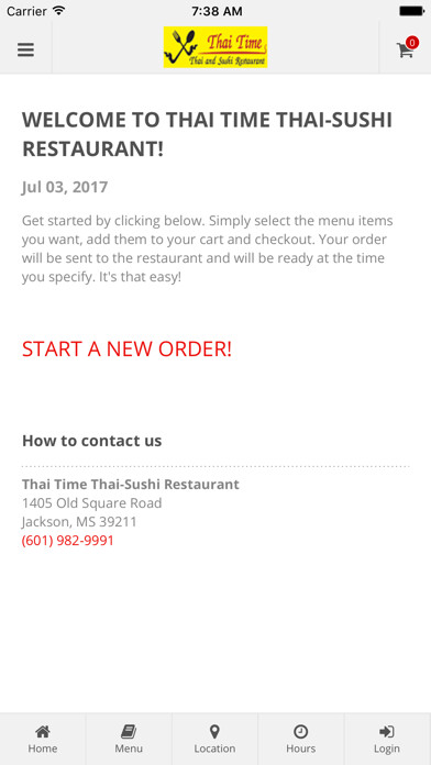 Emulate iPhone app Thai Time Thai-Sushi Restaurant using MyAndroid Emulate iPhone app Thai Time Thai-Sushi Restaurant using MyAndroid