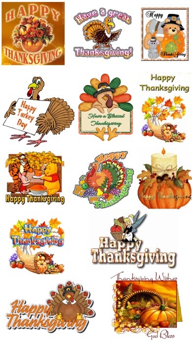 Emulate iPhone app Thanksgiving Day Stickers for iMessage using MyAndroid Emulate iPhone app Thanksgiving Day Stickers for iMessage using MyAndroid