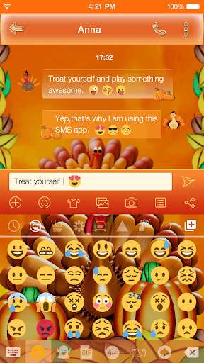 Emulate Android APK Thanksgiving Emoji Keyboard Emulate Android APK Thanksgiving Emoji Keyboard