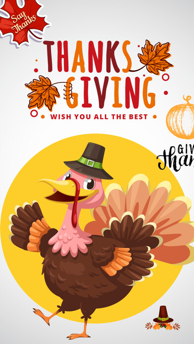 Emulate iPhone app Thanksgiving Holidays Stickers using MyAndroid Emulate iPhone app Thanksgiving Holidays Stickers using MyAndroid