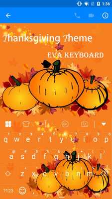 Emulate Android APK Thanksgiving Keyboard -Emoji